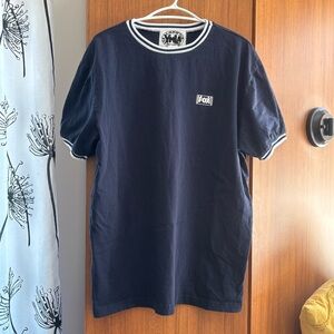 Vintage YMLA California Gym Gear Fox Graphic Navy Blue T-Shirt Size XL